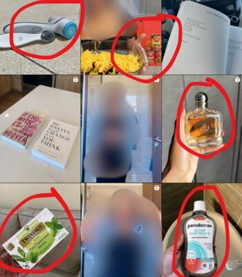 Example of low quality influencer post